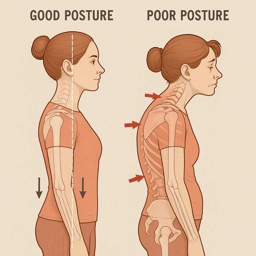 Good and Bad Posture Examples at StretchMasters®