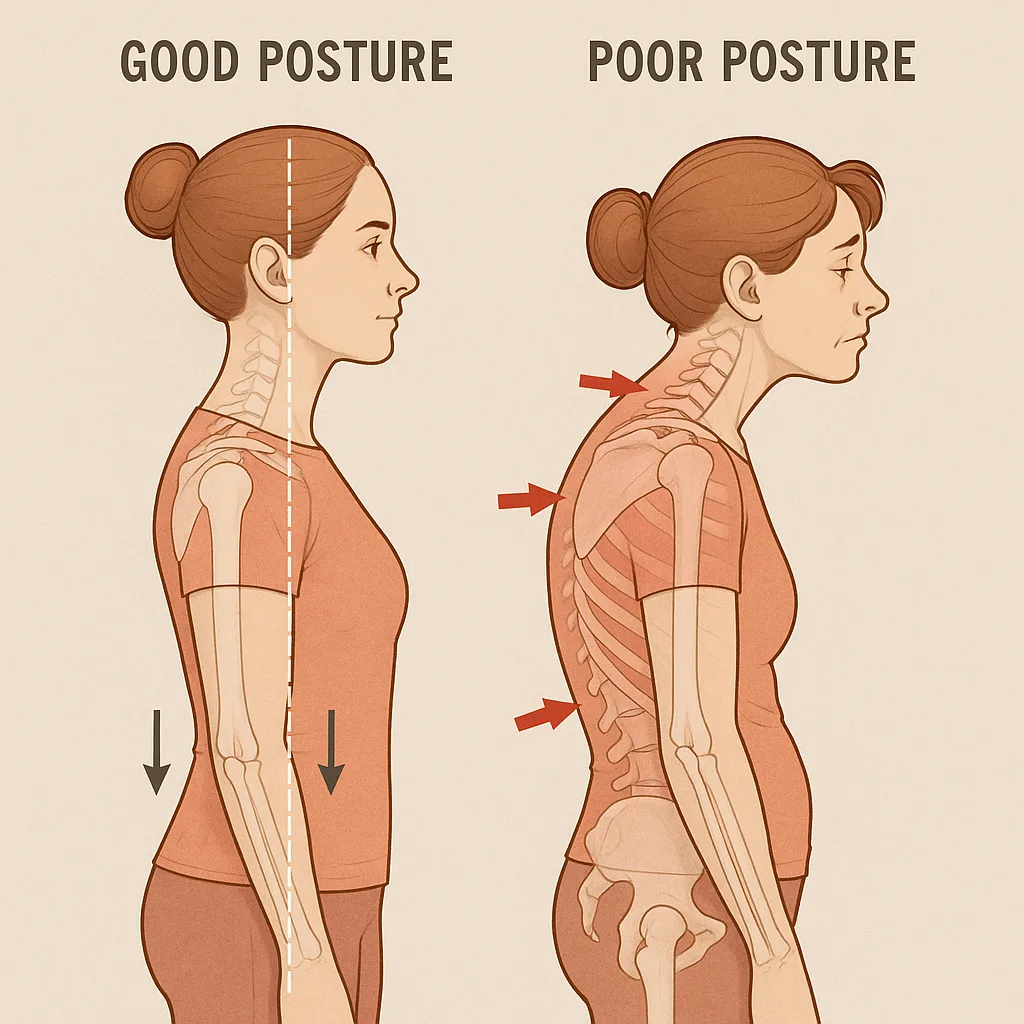 Good and Bad Posture Examples at StretchMasters®